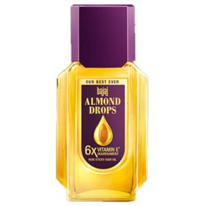 Bajaj Almond Drops Hair Oil | 6X Vitamin E Nourishment | Non-Sticky Hair Oil For Hair Fall Control | 650ml